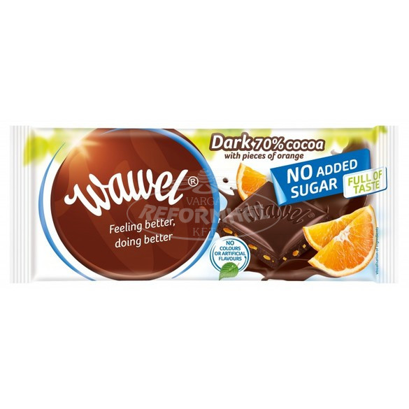 Wawel Diabetikus Étcsokoládé narancsos HCN 90g