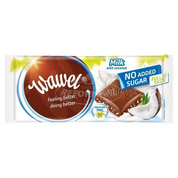 Wawel Diabetikus tejcsokoládé kókuszos HCN 100g