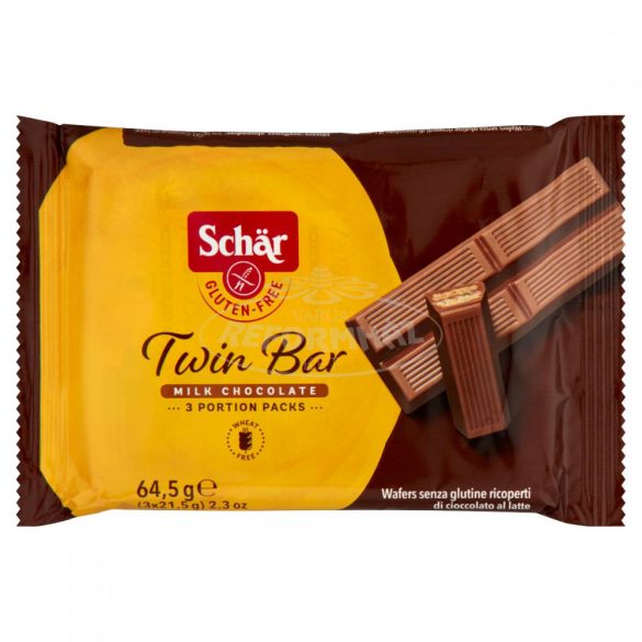 Schar gluténmentes Twin Bar csokoládé 3x21,5g 64.5g