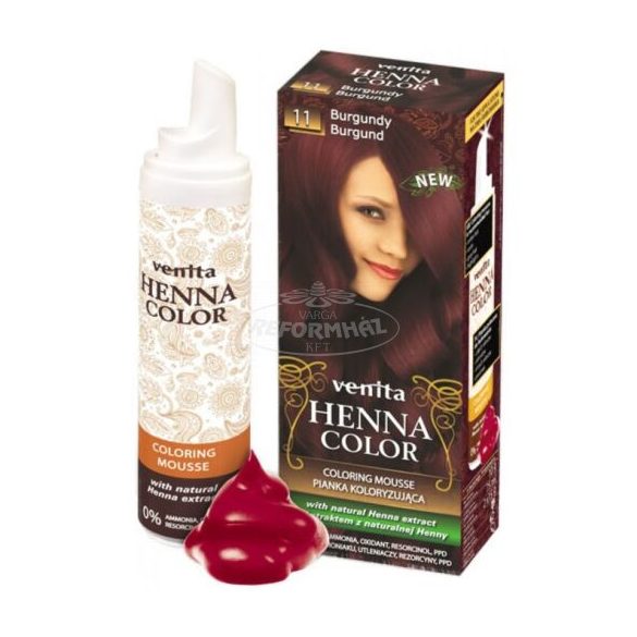 Henna Color hajszínezőhab nr 11 burgundi 75ml