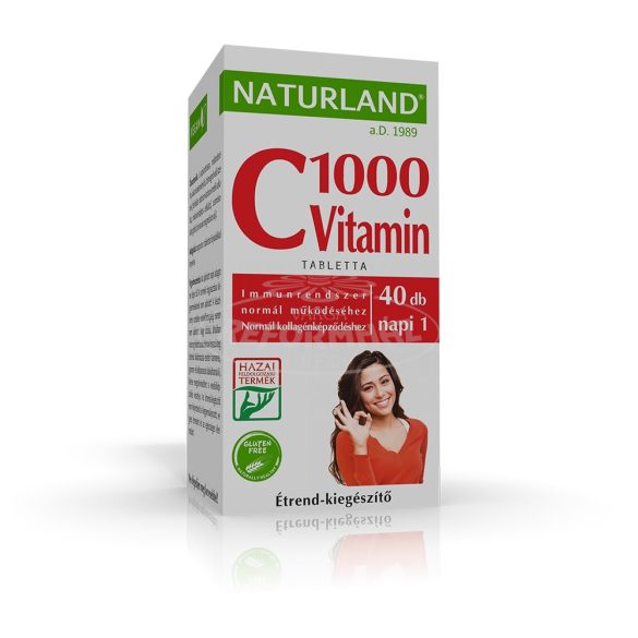 Naturland c vitamin 1000 mg tabletta 40x