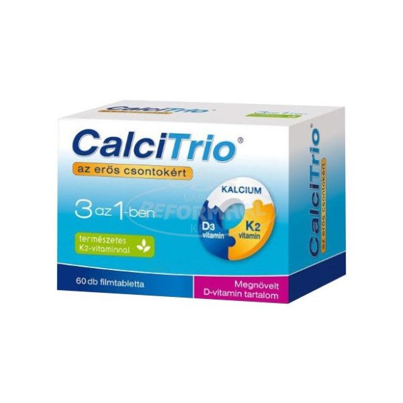 Calcitrio 3:1-ben tabletta K2 megnövelt D vitaminnal 60x
