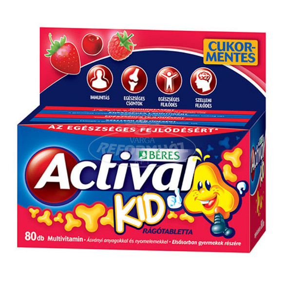 Béres Actival Kid rágótabletta 60+20 80x