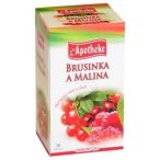 Apotheke tőzegáfonya és málna tea 20x2g 40g