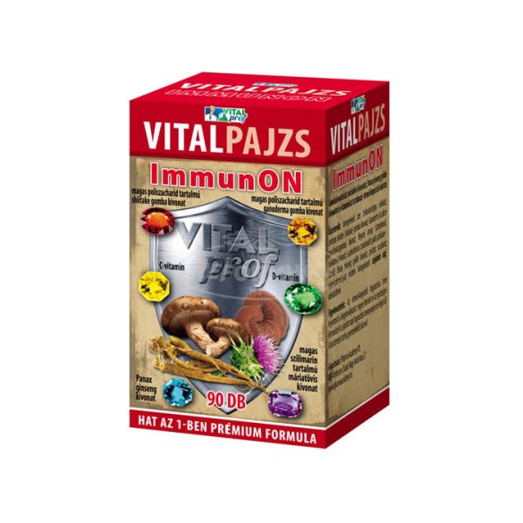 Vitalpajzs ImmunON Hat az 1-ben Prémium Formula tabl. 90x
