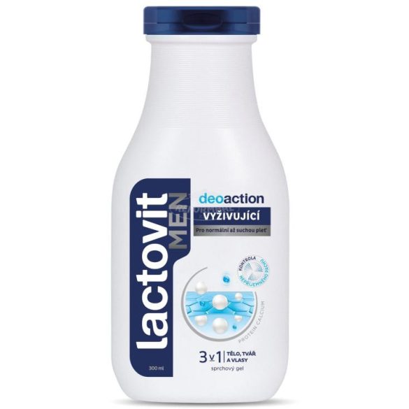 Lactovit tusfürdő MEN deoaction szagsemlegesítő 300ml