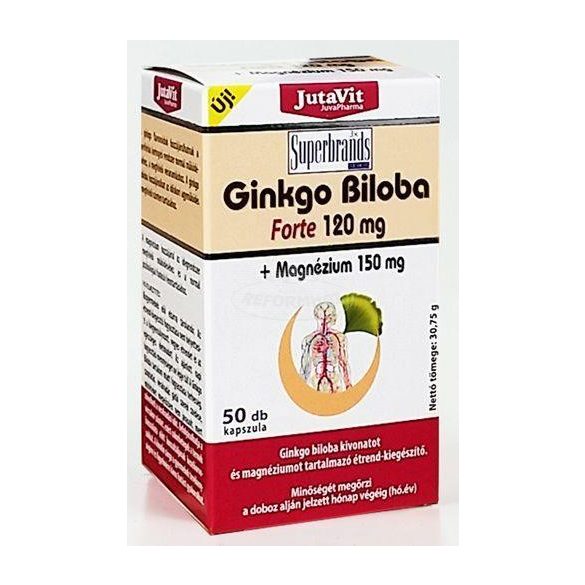 Jutavit Gingko Biloba forte 120mg +Mg 150mg kapszula 50x