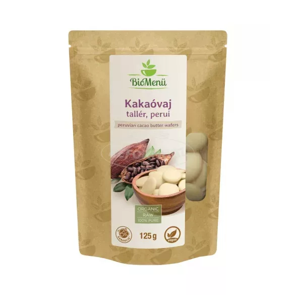 Biomenü Bio kakaóvajtallér perui 125g