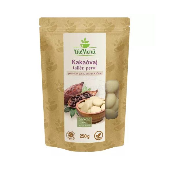 Biomenü Bio kakaóvajtallér perui 250g