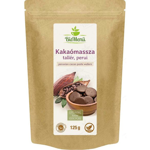 Biomenü Bio kakaómassza tallér perui 125g