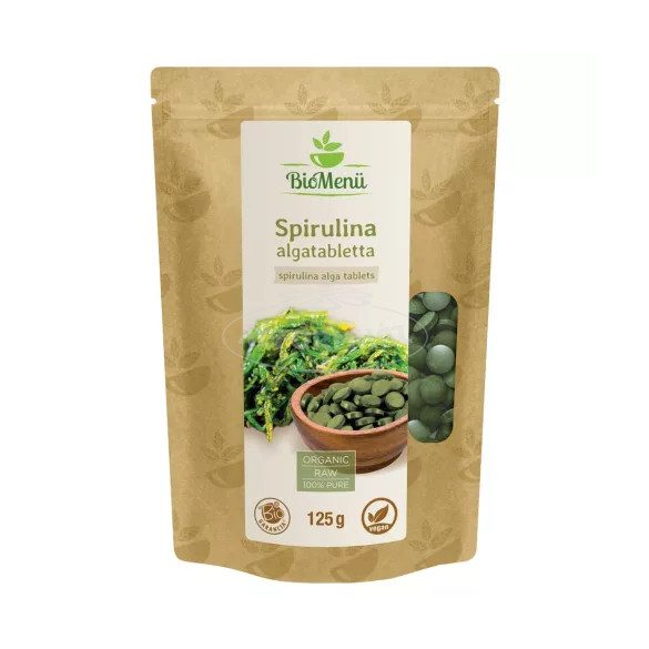 Biomenü Bio spirulina tabletta 125g