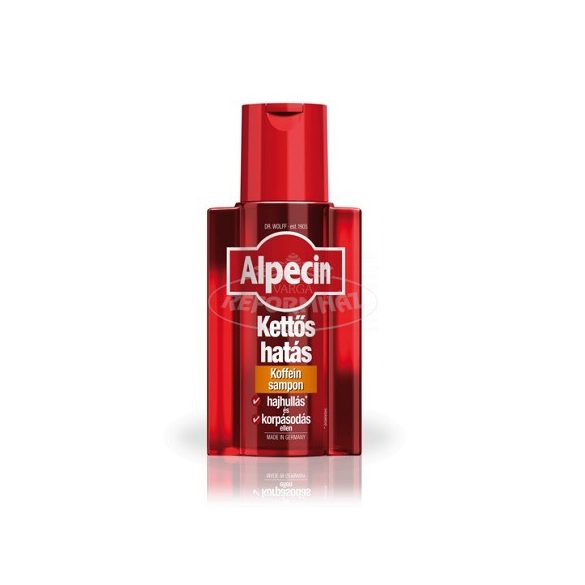 Alpecin kettős hatású sampon hajhullás korpásodás 200ml