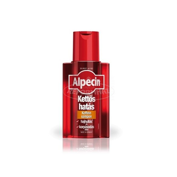 Alpecin kettős hatású sampon hajhullás korpásodás 200ml
