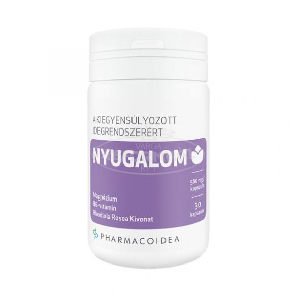 Pharmacoidea Nyugalom magnézium+B6+rhodiola kapszula 30x