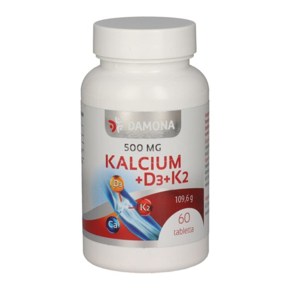 Damona Kalcium+D3+K2 500mg tabletta 60x