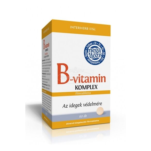 Interherb Vital B-vitamin Komplex mega dózis tabletta 60x