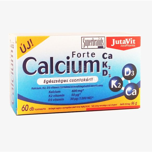 Jutavit Calcium forte Ca+K2+D3 60x