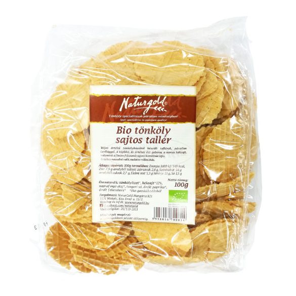 Naturgold bio tönköly sajtos tallér 100g