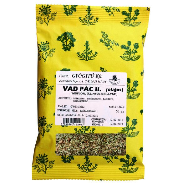 Gyógyfű Vad pác II. 50g