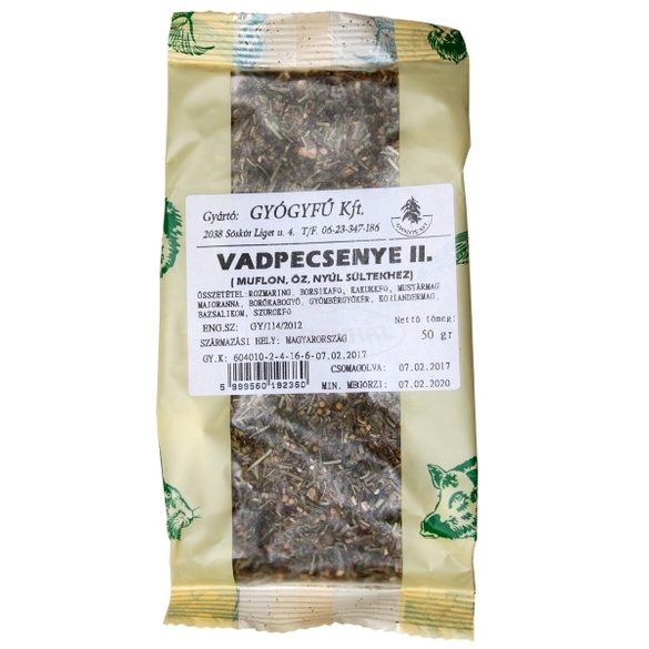 Gyógyfű Vadpecsenye II. pácfűszer 50g