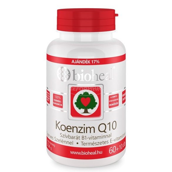 Bioheal Koenzim Q10 60mg Szelénnel,E-vitaminnal B1 vit. 70x