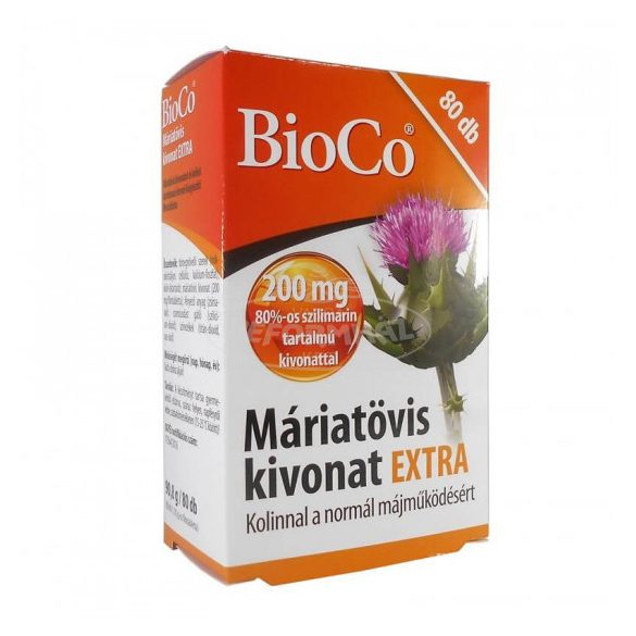 BioCo máriatövis kivonat Extra kapszula 80x