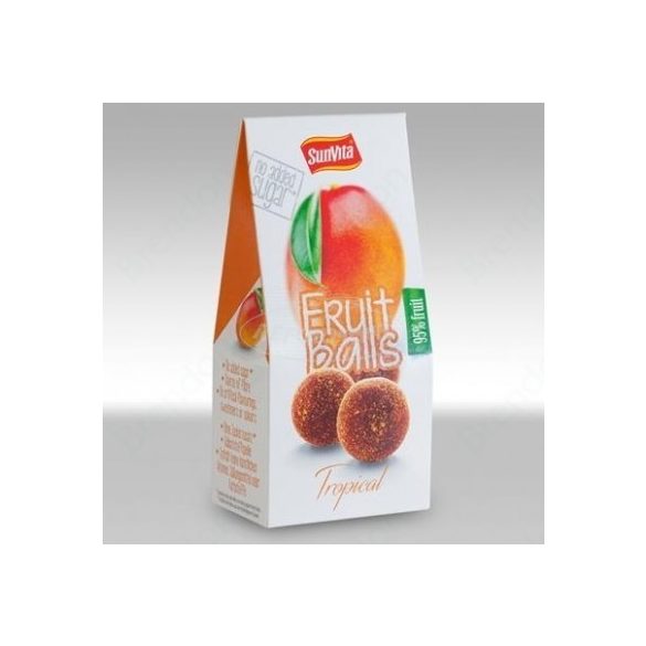 Sunvita gyümölcsgolyó trópusi mangópor boritásban 80g