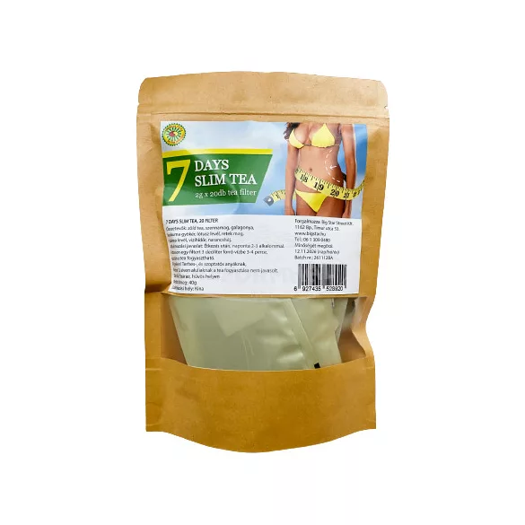 Big Star 7Days Slim tox alakformáló tea filteres 2,5gx20 50g