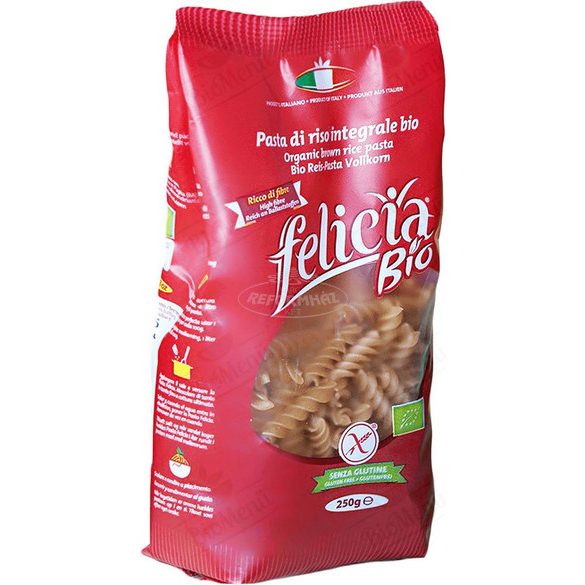 Felicia bio barnarizs tészta gluténmentes fussili 250g