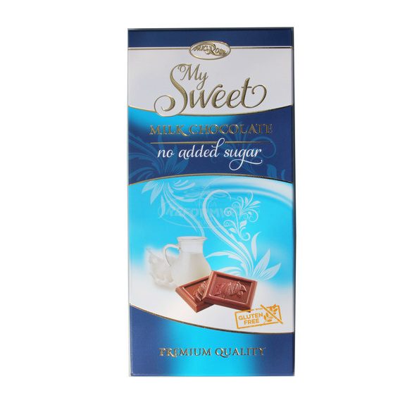 Mysweet tejcsokoládé tábla cukormentes 90g