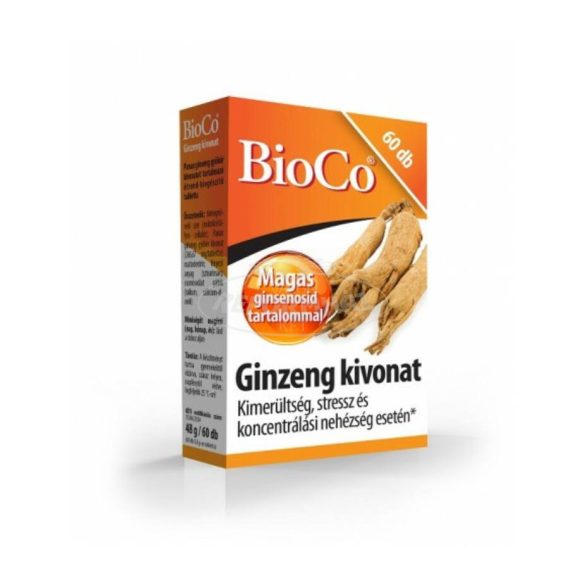 BioCo Ginzeng kivonat tabletta 60x