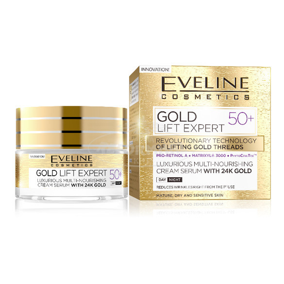 Eveline Gold Lift Expert nappali és éjszakai krém50+ 50ml