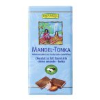 Rapunzel bio Tejcsokoládé mandula-tonka krémes 100g