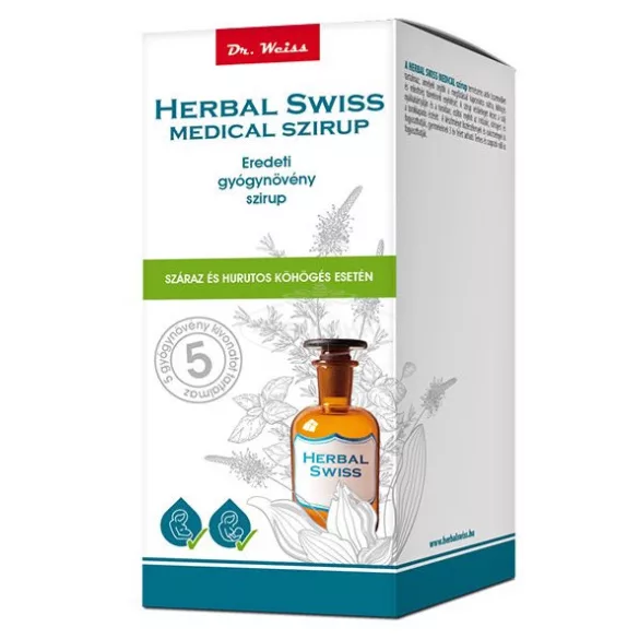 Herbal Swiss Medical folyékony étrend-kieg szirup gyógynövényes 150ml