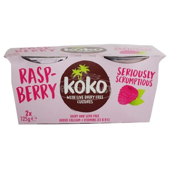 Koko Kókuszjoghurt málnás 2x125g 250g