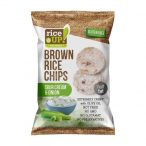   Rice Up Barna Rizs Chips teljes kiőrlésű hagymás gluténm 60g