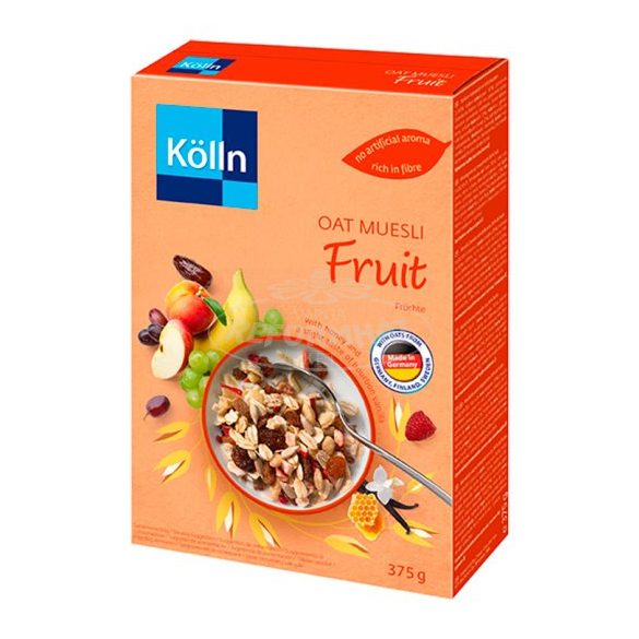 Kölln teljes kiőrlésű zab müzli gyümölccsel 375g