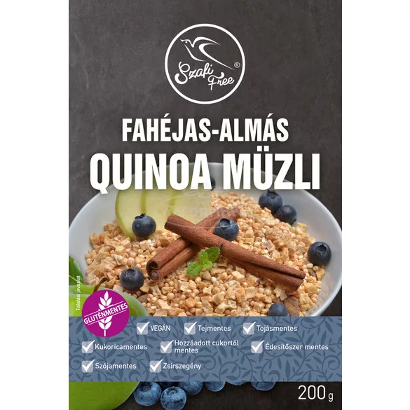 Szafi Free Fahéjas-almás quinoa müzli 200g
