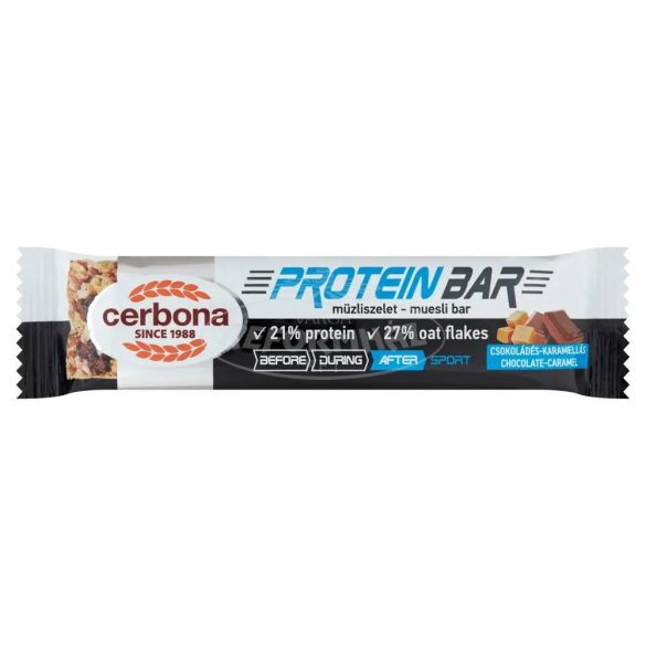 Cerbona Sport Protein Müzliszelet csokoládés-karamellás 35g