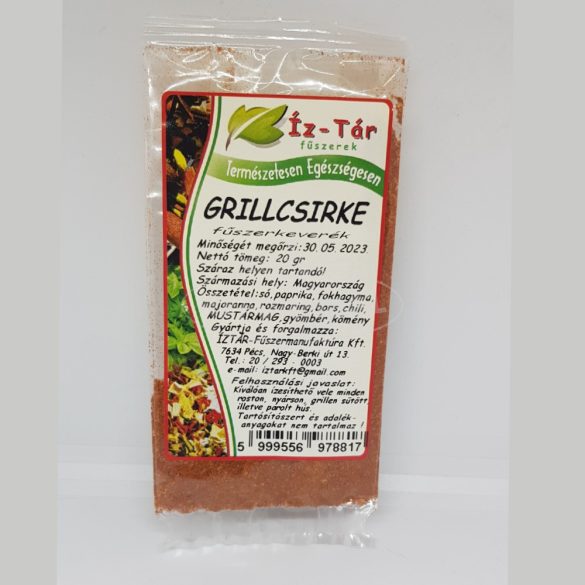 Íz-Tár Grillcsirke fűszerkeverék 20g