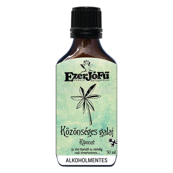 Ezerjófű Közönséges galaj kivonat glicerines 50ml