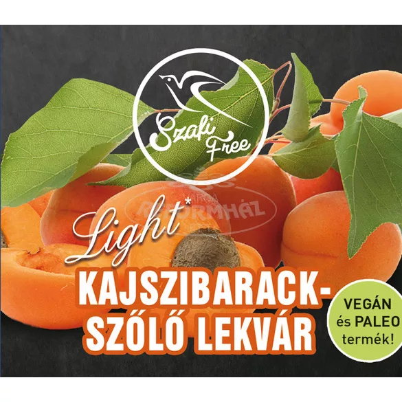 Szafi Free kajszibarack-szőlő lekvár light 350g