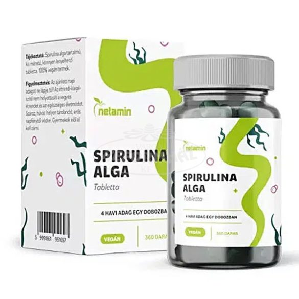 Netamin Spirulina Alga tabletta 360x