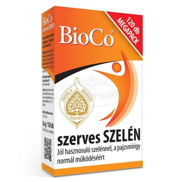 BioCo Szerves Szelén tabletta MEGAPACK 120x
