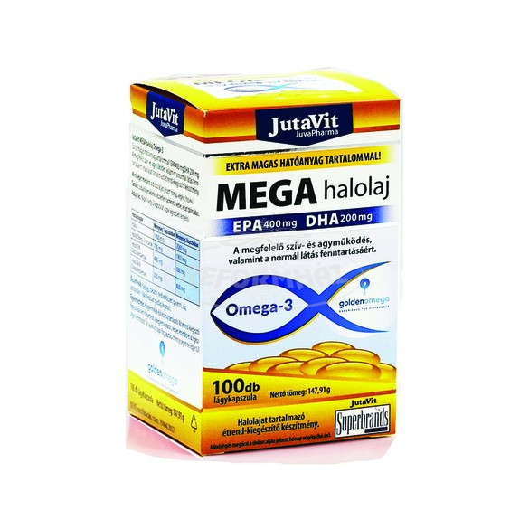 Jutavit Mega halolaj Epa400mg Dha200mg kapszula 100x