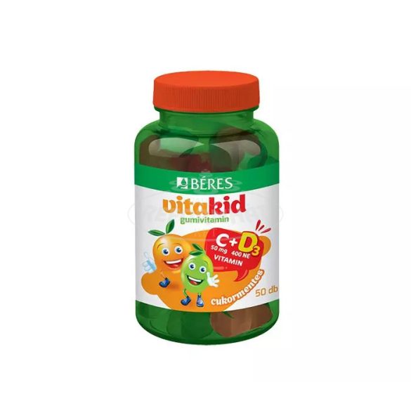 Béres VitaKid C+D gumivitamin cukormentes 50x