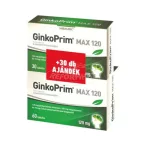 Walmark Ginko Prim Max 120mg 60db+30db ajándék 90x