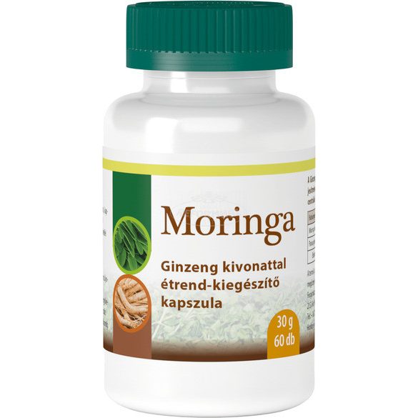 Viva Natura Moringa kapszula ginzeng kivonattal 60x