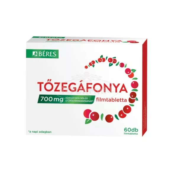 Béres Tőzegáfonya filmtabletta 700mg 60x