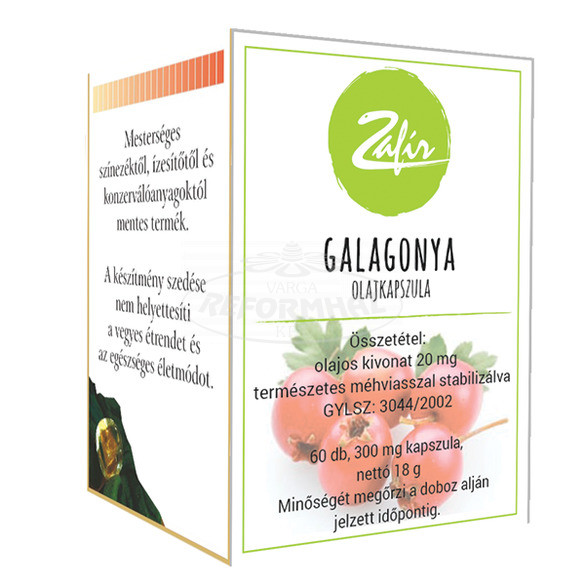 Zafír Galagonya olajkapszula 300mg 60x